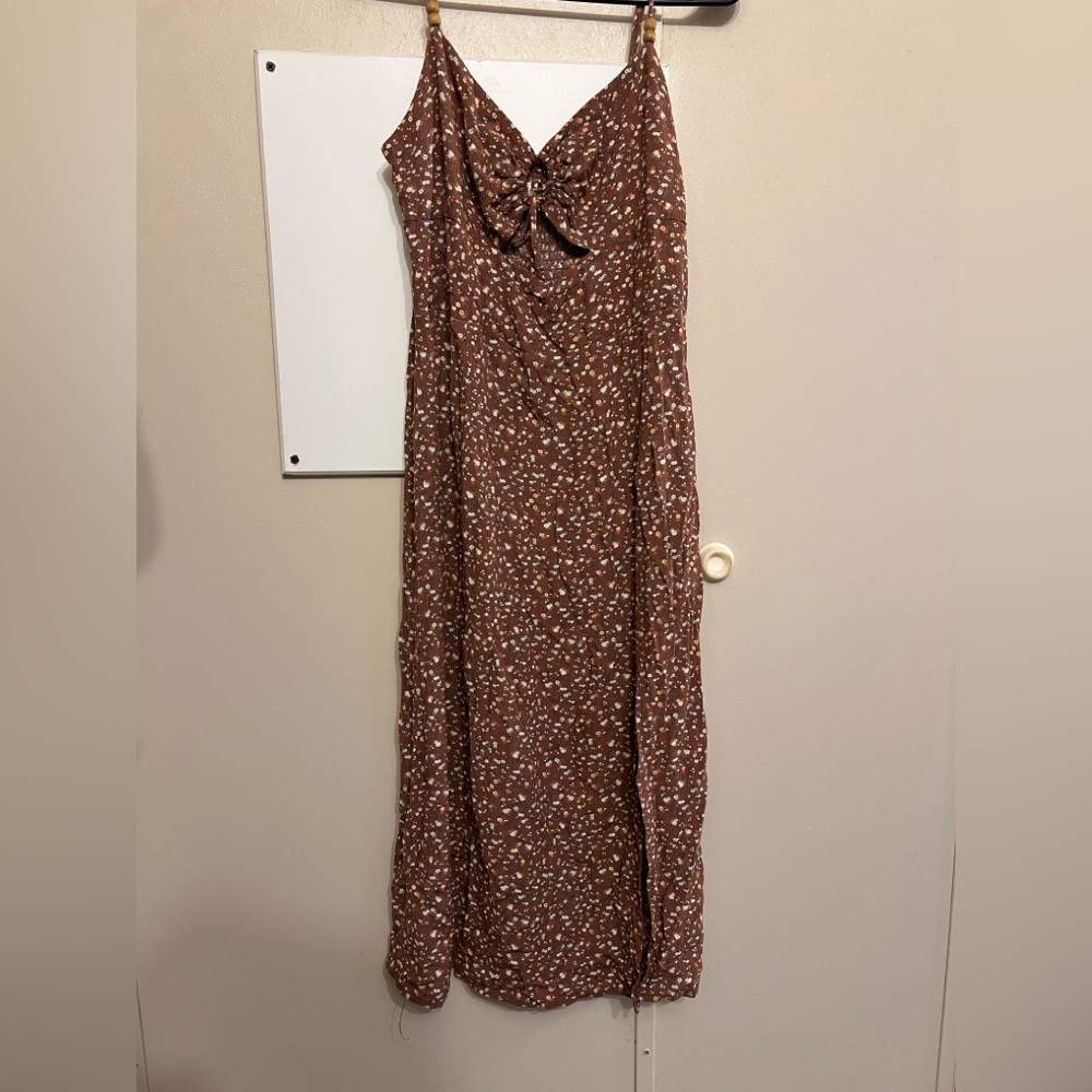 Aeropostale Brown Floral Dress